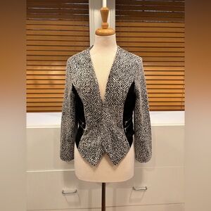 Metaphor Black and White Blazer - Size L